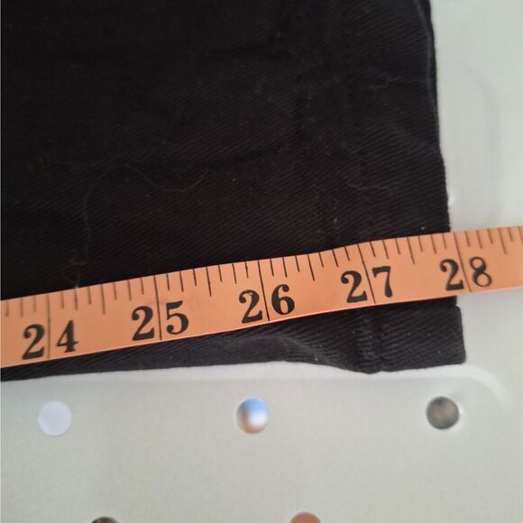 Cider Womens Cut Off Buckle Strap Jeans Black Punk Rock Metal Party Sexy Large - Picture 11 of 11